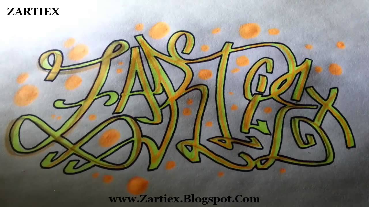 Como Dibujar Graffitis Faciles Letras De Graffiti Youtube