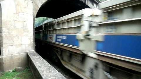 DB Schenker Class 66 66035 Passing Sydney Gardens Working 6C41 Engineers Train