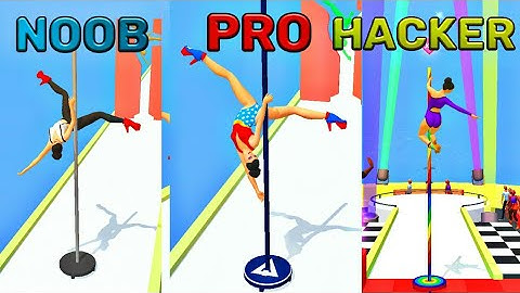 NOOB vs PRO vs HACKER in Pole Dance!