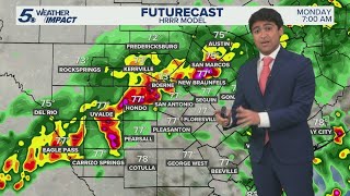 On and off rain expected throughout Monday and Tuesday | KENS 5 Weather Impact Forecast