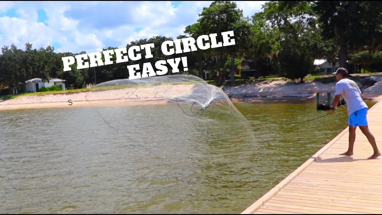 How to throw a 12 ft cast net (Easy!) 