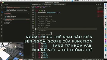Go Basis 01 -  Packages, variables, functions and basic types of Go / Làm quen với Go.