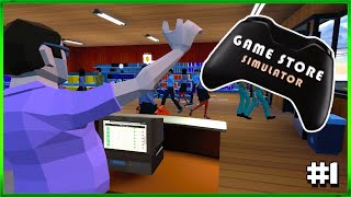 Game Store Simulator - First Look - Early Access Beta - Opening Our Own Game Shop Episode#1