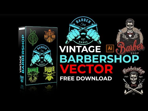 Vintage Barbershop Logo Vectors | Free Download