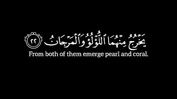 [ مَرَجَ الْبَحْرَيْنِ يَلْتَقِيَانِ ] ـ سورة الرحمن ـ القارئ | ياسر الدوسرى.  «كروما شاشة سوداء»