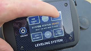 Rockwood Flagstaff BAL auto leveling travel trailer - Leveling in real time.