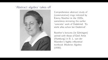 History of Mathematics: Classical algebra: 19th-century beginnings of modern algebra. 3rd Yr Lecture