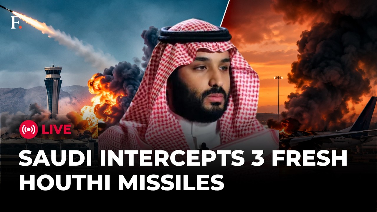 Saudi Arabia Intercepts 3 Fresh Houthi Ballistic Missiles Headed to Riyadh | Houthi War LIVE thumbnail
