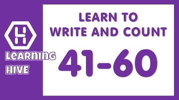 Learning Numbers | Learn to write 41-60 | Counting 41 to 60