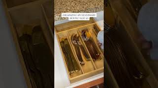 ORGANIZIING MY SILVERWARE |GOLD SILVERWARE #silverware #organizingtiktok #organizingasmr #asmr