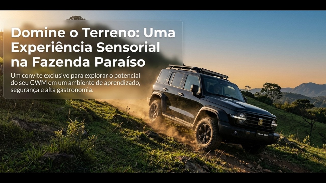 Fazenda Paraíso  Aventura 4x4, Leve seu Tank Gwm e Poer Para uma experiência única