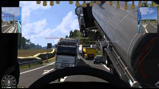 [#0923] RECKLESS Driver | This LAGGING Volvo CRASHES the oncoming vehicles! | ETS2 TruckersMP
