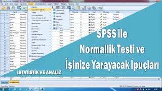 Normallik Testi SPSS, Normal dağılım testi,  Normal Dağılmayan Veri için Çözümler Resimi