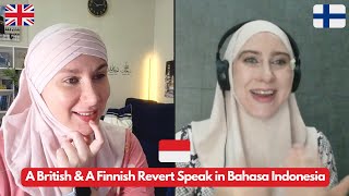 British & Finnish Reverts Speak in Bahasa Indonesia! @laurazahirah