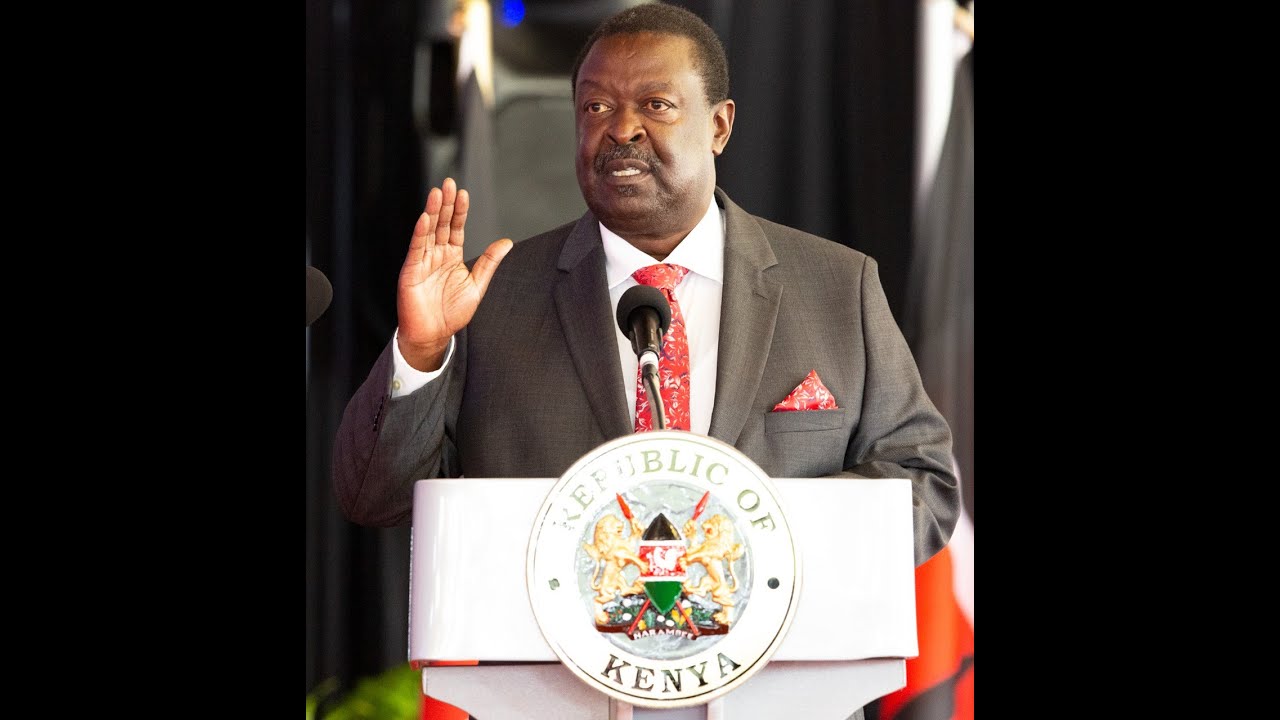 H.E MUSALIA MUDAVADI SWORNIN AS KENYA'S PRIME SECRETARY(PRIME