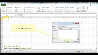MS Excel 2010 / How to change name of named range