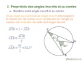 Mathématiques Angles Inscrits Et Angles Au Centre