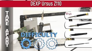 Как разобрать 📱 DEXP Ursus Z110 Разборка и ремонт
