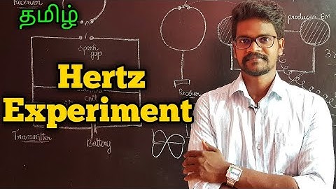 Hertz|Experiment|Production|Electromagnetic|Waves|Physics 12|Tamil|MurugaMP