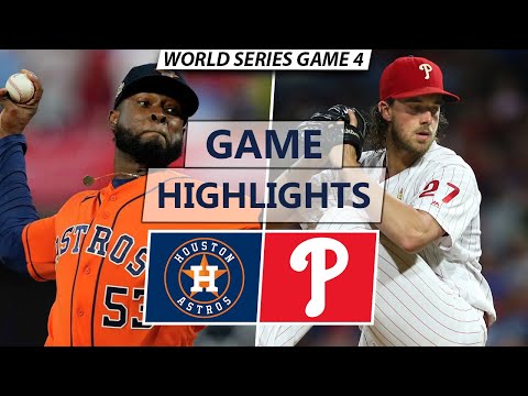 Houston Astros vs. Philadelphia Phillies Highlights | World Series Game 4