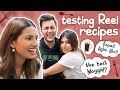 Testing Reel Recipes w @Ashi Khanna @Rishabh Chawla | Aashna Hegde