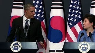 President Obama's Holds a Press Conference with President Park of the Republic of Korea