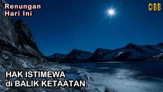 HAK ISTIMEWA di BALIK KETAATAN - Saat Teduh Renungan Harian 01/07/26, Kornelius Nugroho, CBB