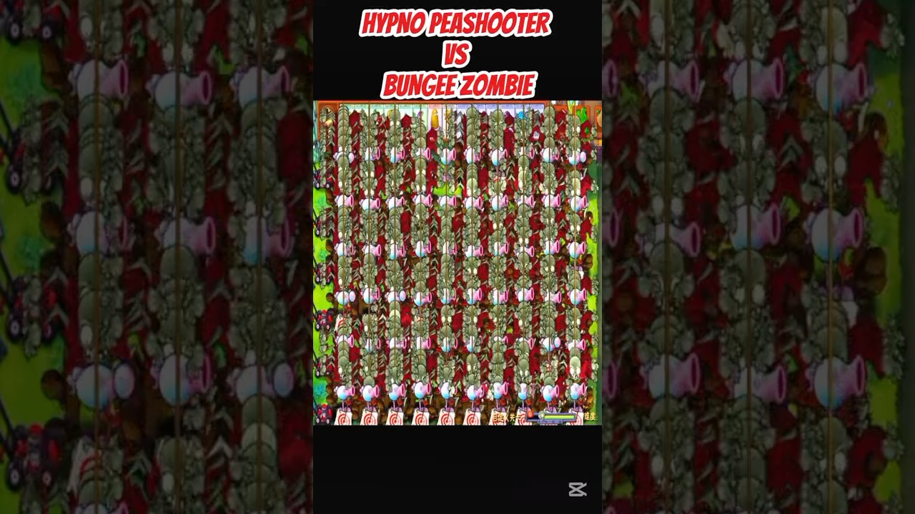 *HYPNO PEASHOOTER VS BUNGEE ZOMBIE*