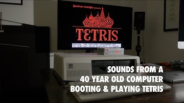 Sounds from an IBM PC XT (5160) Booting and Playing Tetris