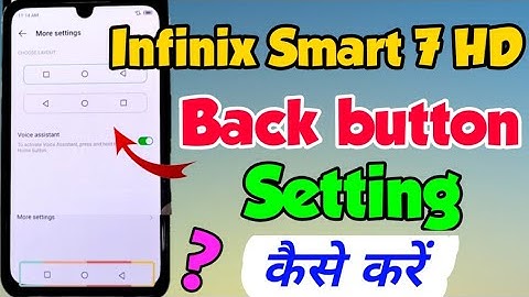 infinix Smart 7 HD me Back button setting kaise kare | infinix smart 7 hd Navigation button Setting