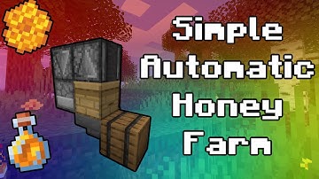 Simple Automatic Honey Farm (Minecraft 1.17+) (Java)