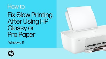Fix slow printing after using HP Glossy Brochure or Professional Paper from Windows 11| HP Support