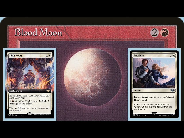 blood moon mtg card Paramint Bloodmoon - Sleeves, 104ct, Standard Size, Smooth | Perfect for Double Sleeving, Smudge Resistant Matte Back, Standard 66x92mm The Gathering Blood Moon (Invocation) [Amonkhet Invocations]