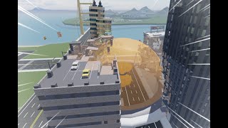 Playing Destroy a City in Roblox!
