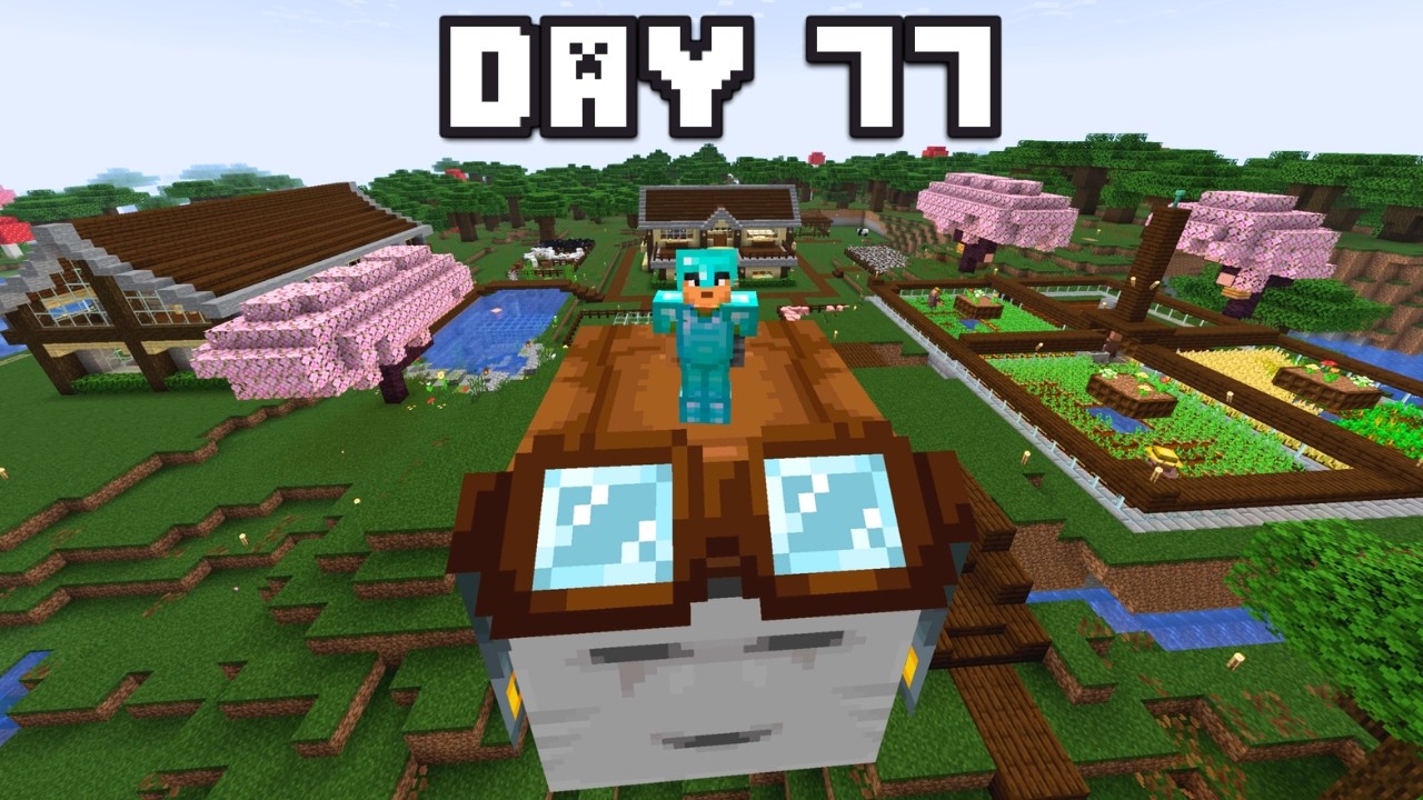 Touring My Forever Minecraft World | Daily Minecraft Challenge - YouTube