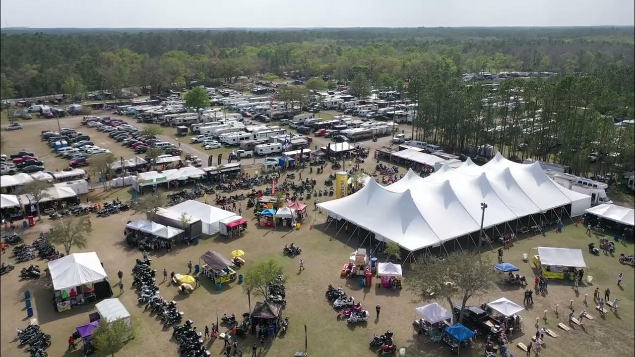Bike Week 2023 Cabbage Patch flyover by drone! YouTube