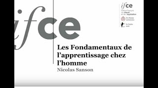 N. Sanson - Les fondamentaux de l'apprentissage chez l'homme