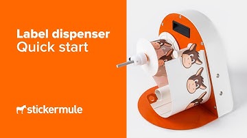How to use the Sticker Mule Label Dispenser