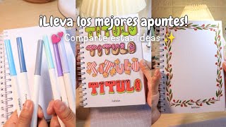 ೀ⋆Decora tus apuntes así✨