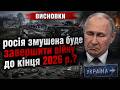 росія буде змушена завершити війну наприкінці 2026 року? ВИСНОВКИ
