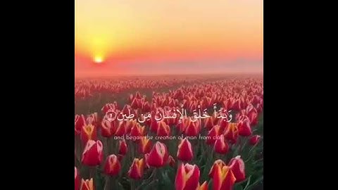 سورة السجدة ، اسلام صبحي