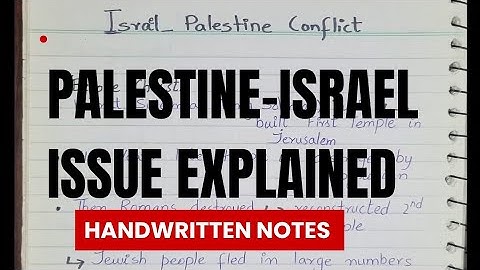 Palestine-Israel Conflict || History of Israel Palestine Conflict CSS || Palestine Issue CSS||
