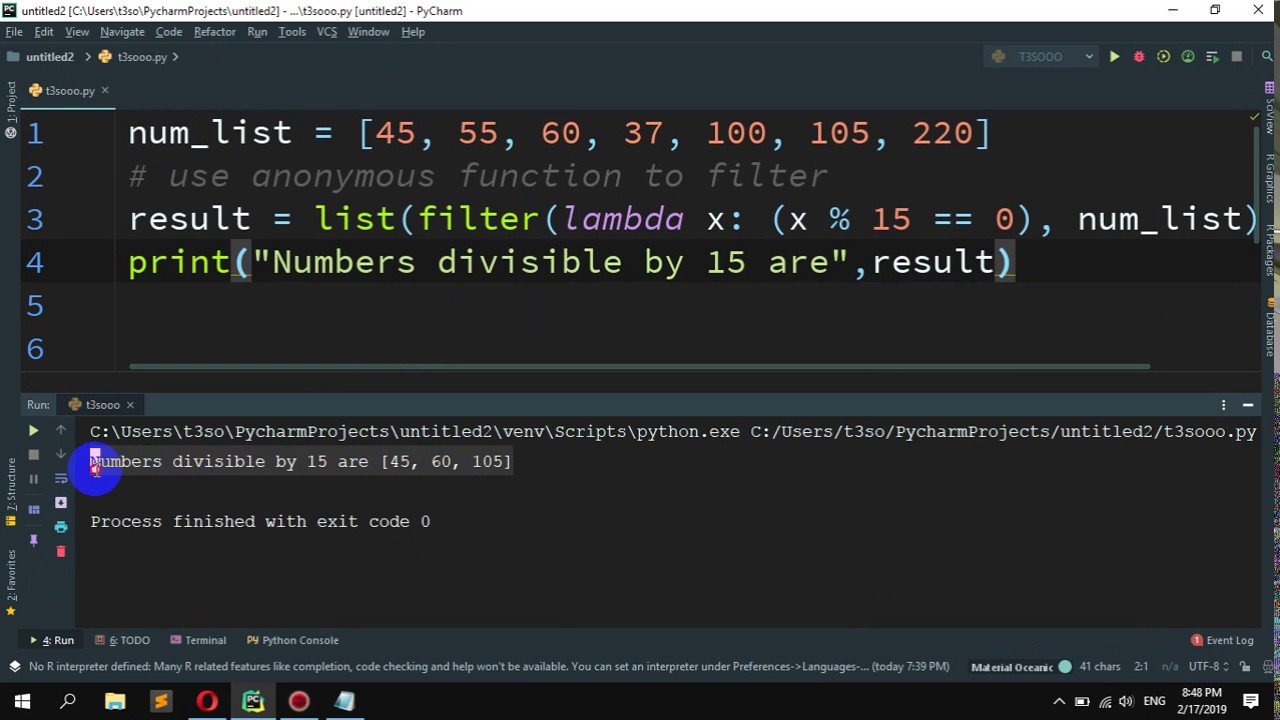 assignment 4 divisible by three python answer