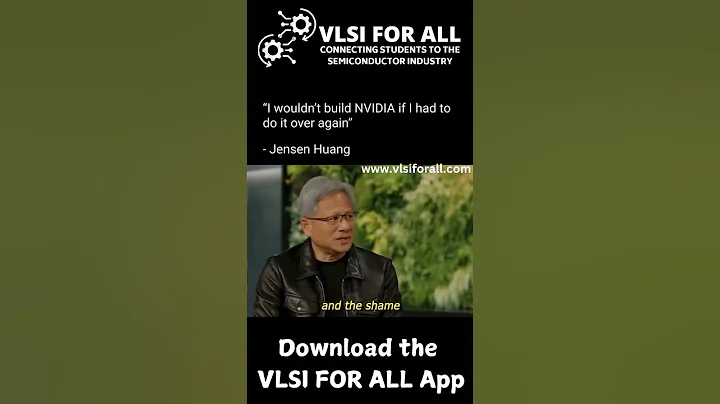 "I wouldn't build NVIDIA if i had to do it again" - Jensen Huang, Founder & CEO, NVIDIA