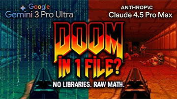 Gemini 3 Pro vs Claude 4.5: Coding DOOM from Scratch (No Game Engine!)
