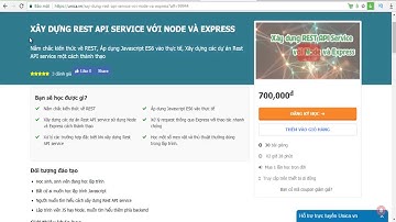 XÂY DỰNG REST API SERVICE VỚI NODE VÀ EXPRESS
