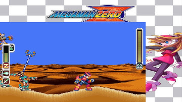 mega man zero GBA part 2 destroy the train and find the shuttle