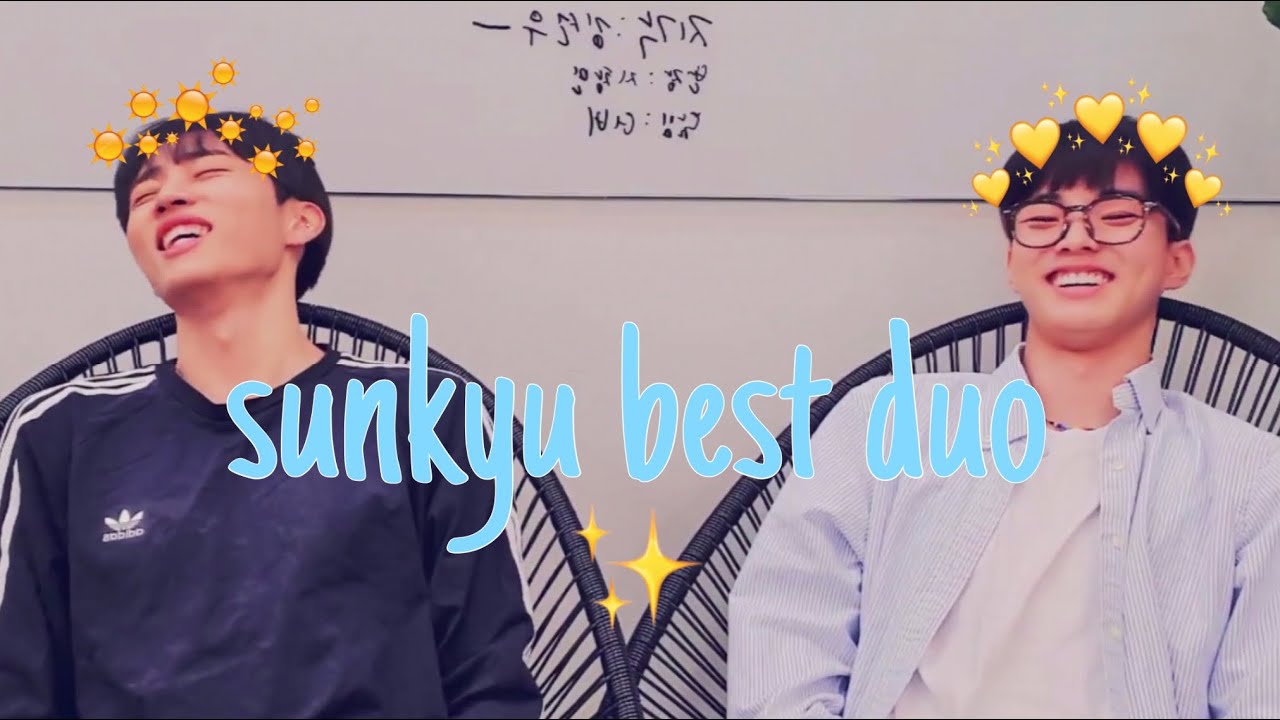 changmin and sunwoo (the boyz) being two pretty best friends