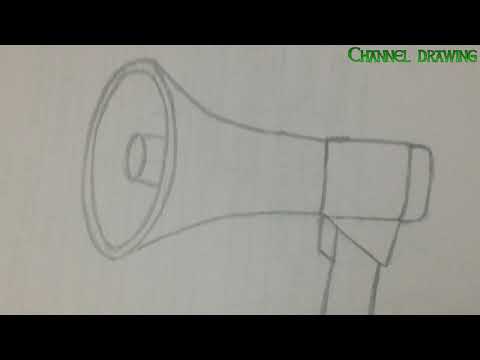 Cách vẽ cái loa đơn giản | Hướng dẫn vẽ loa phóng thanh bằng bút chì | How to draw the speaker
