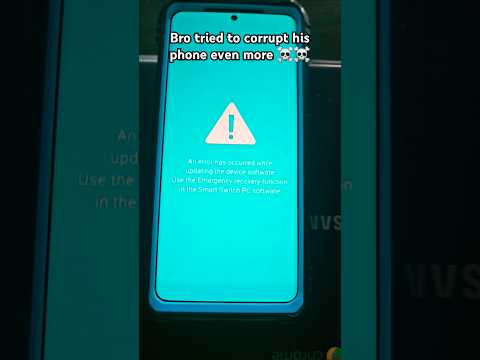 Bro tried to corrupt his phone even more ☠️☠️: Level 2 #linux #error #android #penguin #shorts